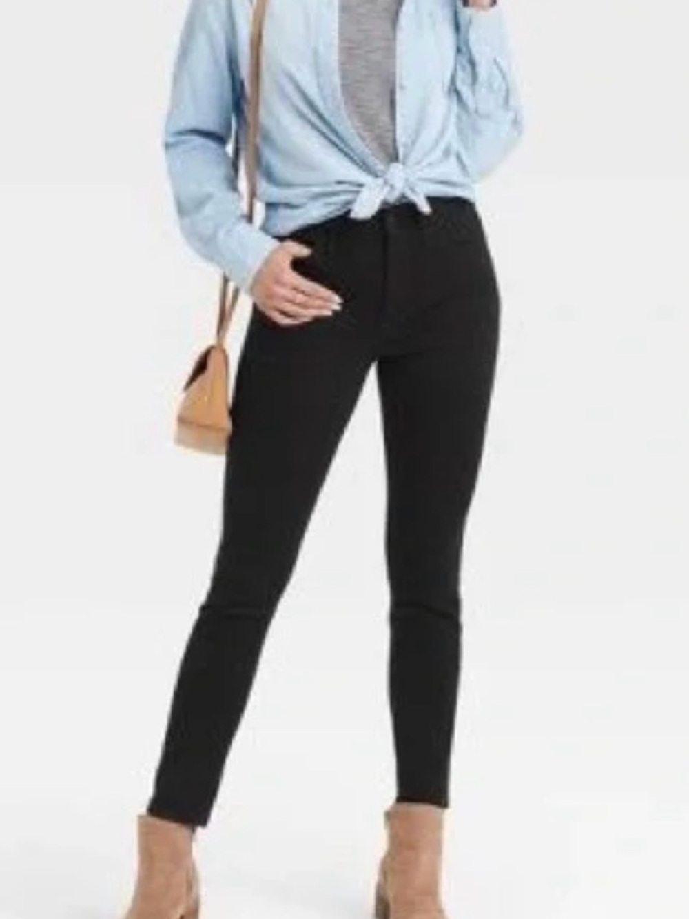 Universal Thread High-Rise Black Skinny Jeans - Women's, no-fade black